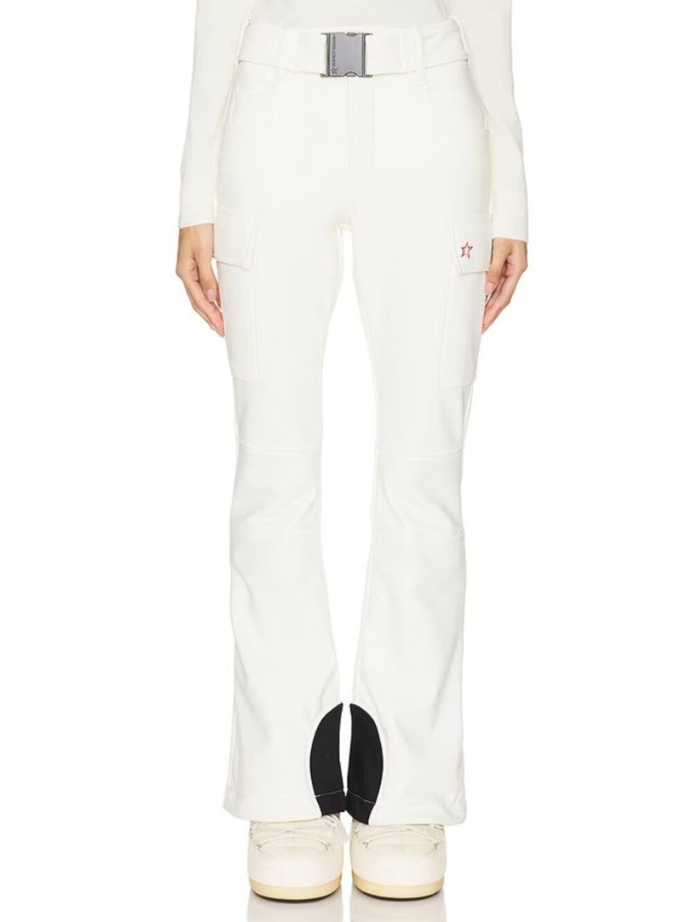 Perfect Moment Cargo Ski Pant in Snow White